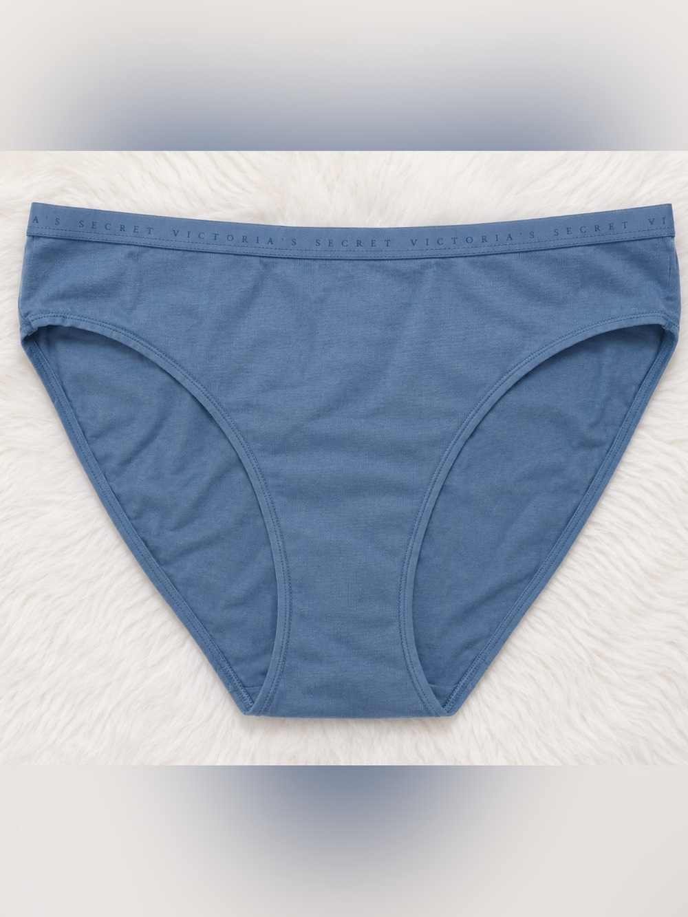 Victoria's Secret Dusty Blue High-Leg Cotton Brief, Size NWT